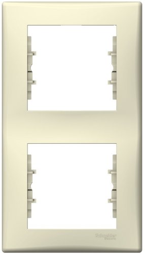 Рамка вертикальная Schneider Electric Sedna 2-м. бежевый картинка